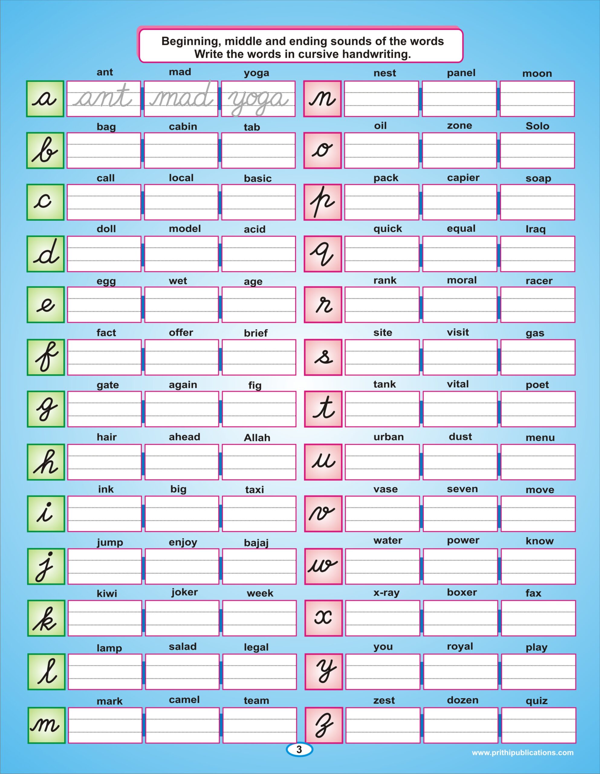Reusable Cursive Writing 3 Books combo - Image 12